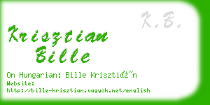 krisztian bille business card